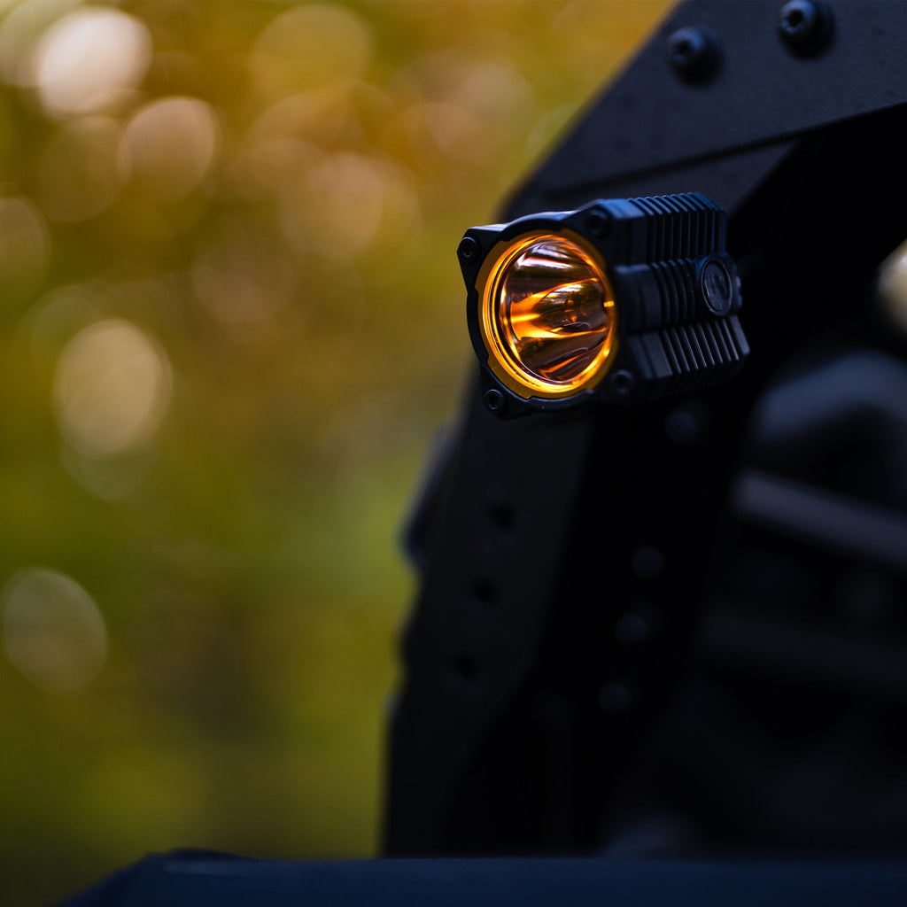 KC HiLiTES 265 KC FLEX ERA 1 LED 2-Light Master Kit with Wiring Harness and Spread Beam Pattern