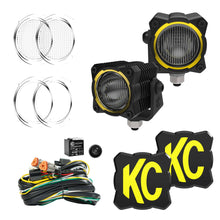 Load image into Gallery viewer, KC HiLiTES 265 KC FLEX ERA 1 LED 2-Light Master Kit with Wiring Harness and Spread Beam Pattern