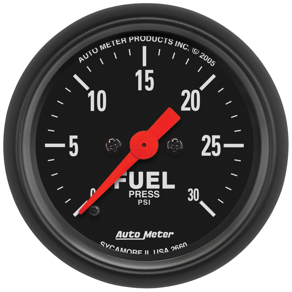 AutoMeter 2660 GAUGE, FUEL PRESSURE, 2 1/16", 30PSI, DIGITAL STEPPER MOTOR, Z-SERIES
