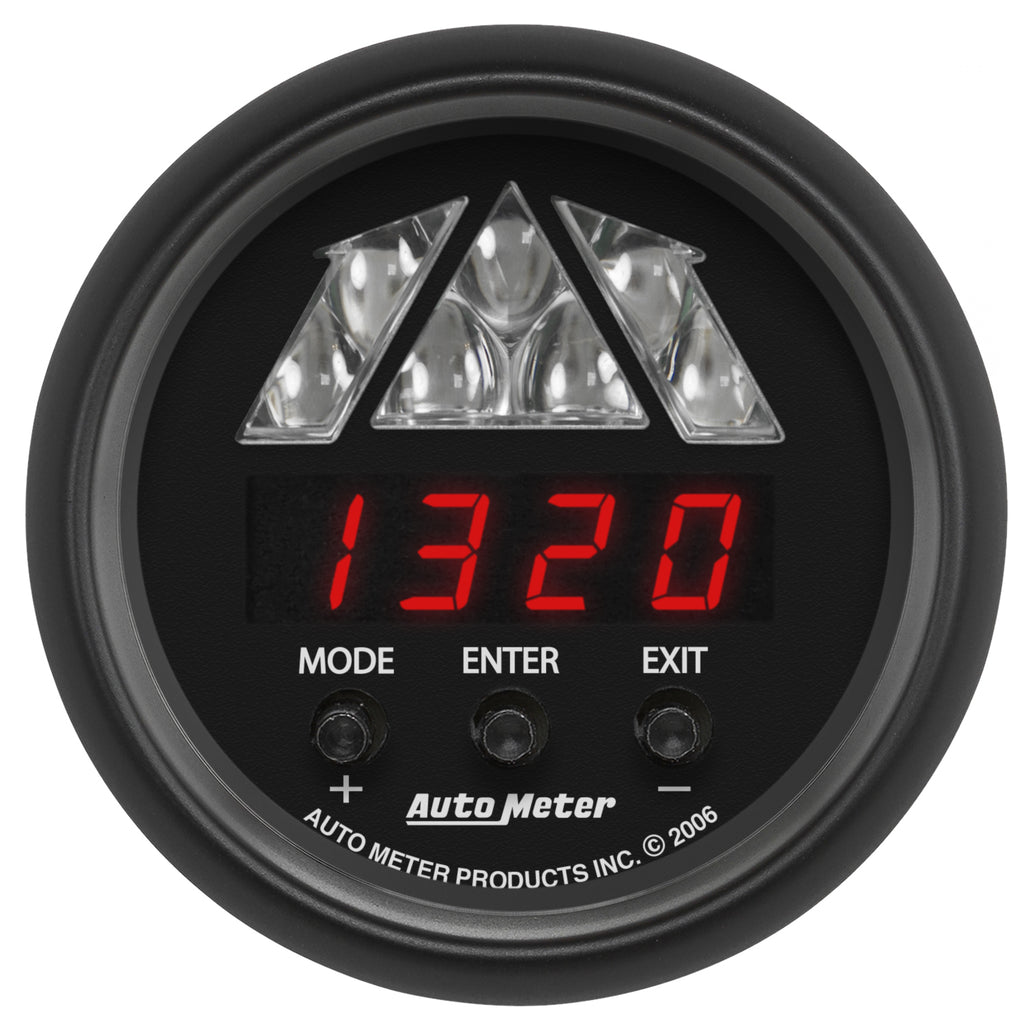 AutoMeter 2676 GAUGE, TACHOMETER, DIGITAL RPM W/ LED SHIFT LIGHT, Z-SERIES