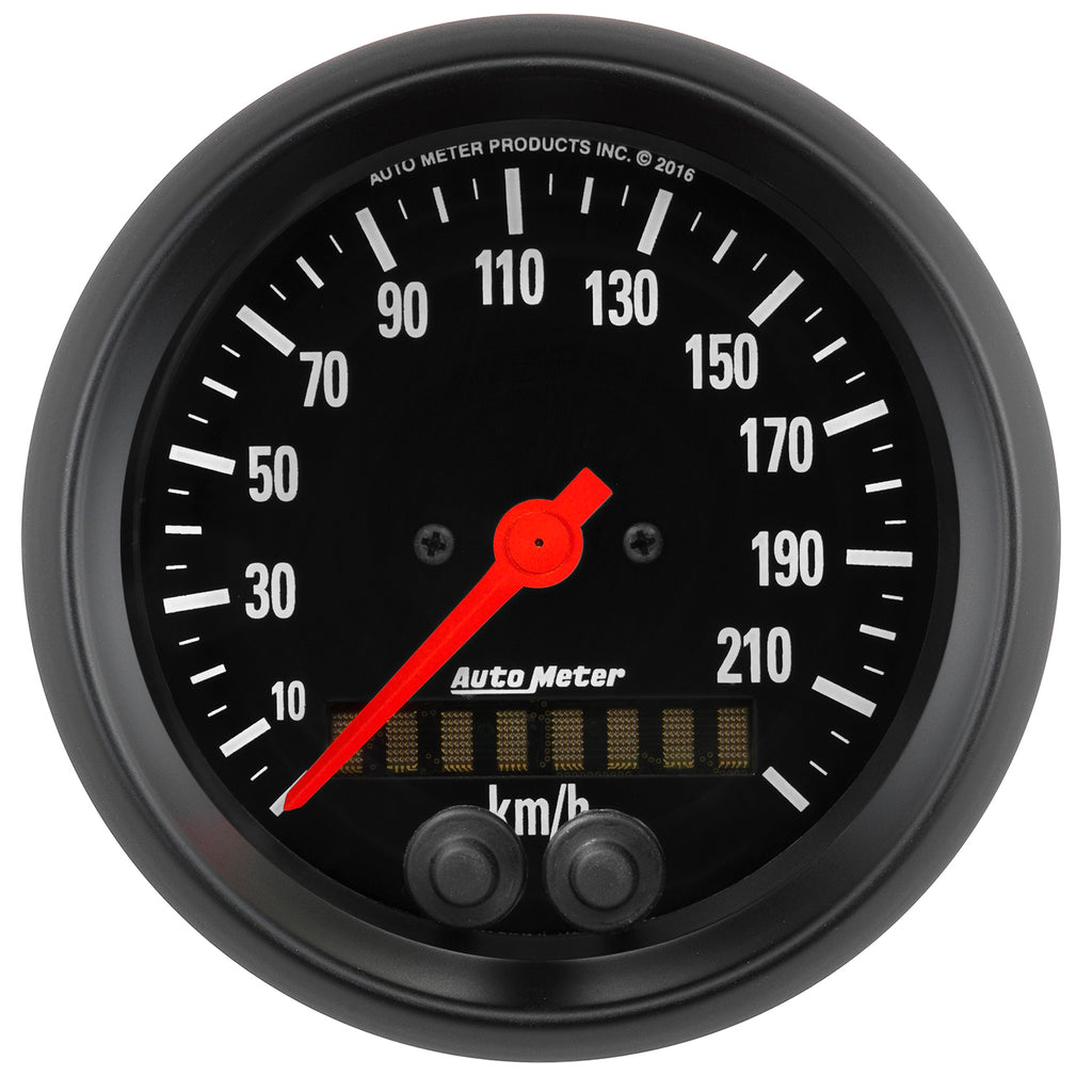 AutoMeter 2680-M GAUGE, SPEEDOMETER, 3 3/8", 225KM/H, GPS, Z-SERIES