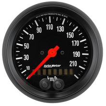 Load image into Gallery viewer, AutoMeter 2680-M GAUGE, SPEEDOMETER, 3 3/8", 225KM/H, GPS, Z-SERIES