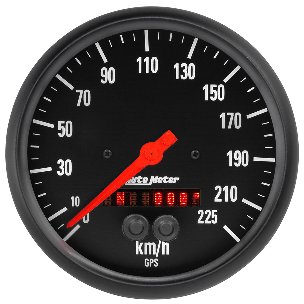 AutoMeter 2684-M GAUGE, SPEEDOMETER, 5", 225KM/H, GPS, Z-SERIES
