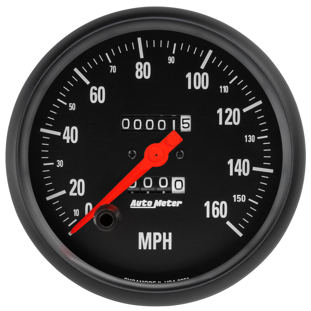AutoMeter 2691 GAUGE, SPEEDOMETER, 5", 160MPH, MECHANICAL, Z-SERIES