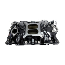 Load image into Gallery viewer, Edelbrock 2701-BP Performer EPS Intake Manifold for 1955-86 Small-Block Chevy, Black Plasma Finish