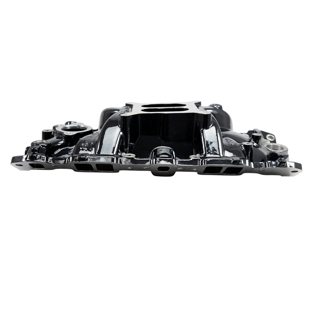 Edelbrock 2701-BP Performer EPS Intake Manifold for 1955-86 Small-Block Chevy, Black Plasma Finish