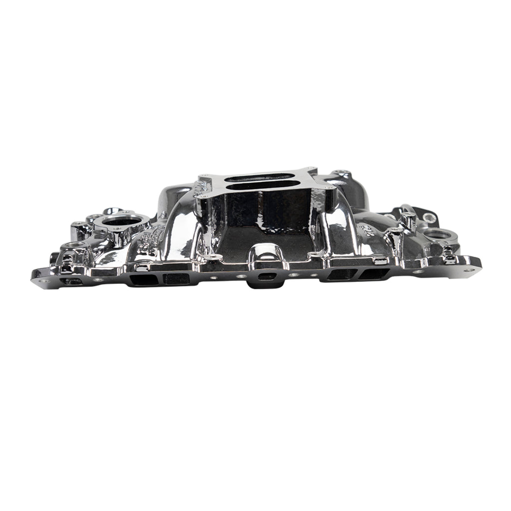 Edelbrock 2701-CP EPS Intake Manifold for 1955-86 Small-Block Chevy, Chrome Plasma Finish