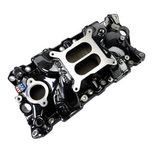 Load image into Gallery viewer, Edelbrock 2703-BP Performer EPS Intake Manifold w/Oil Fill Tube