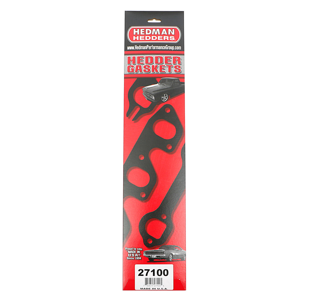 Hedman Hedders 27100 Replacement Header Gaskets For SB Chevy Engine with Brodix Heads
