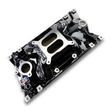 Load image into Gallery viewer, Edelbrock 2716-BP Edelbrock Perf EPS Manifold for Small-Block Chevy Vortec, Black Plasma Finish