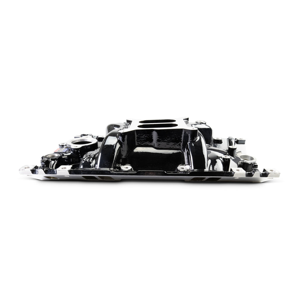 Edelbrock 2716-BP Edelbrock Perf EPS Manifold for Small-Block Chevy Vortec, Black Plasma Finish