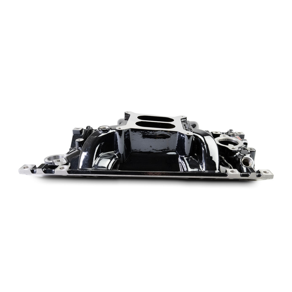 Edelbrock 2716-BP Edelbrock Perf EPS Manifold for Small-Block Chevy Vortec, Black Plasma Finish