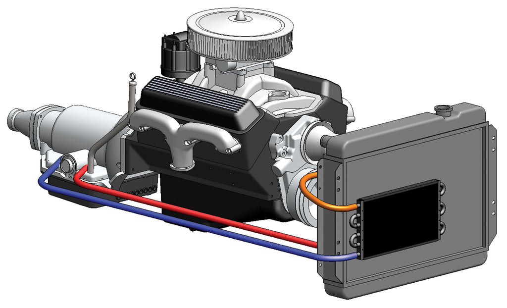 8-Pass-13-Series-7000-CopperAluminum-Transmission-Cooler-Kit,-Intermediate