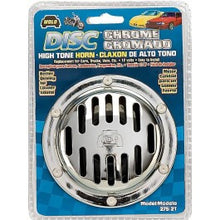 Load image into Gallery viewer, Wolo Horns 275-2T DELUXE DISC HORN Chrome Grill, High Tone, Two (2) Terminals.