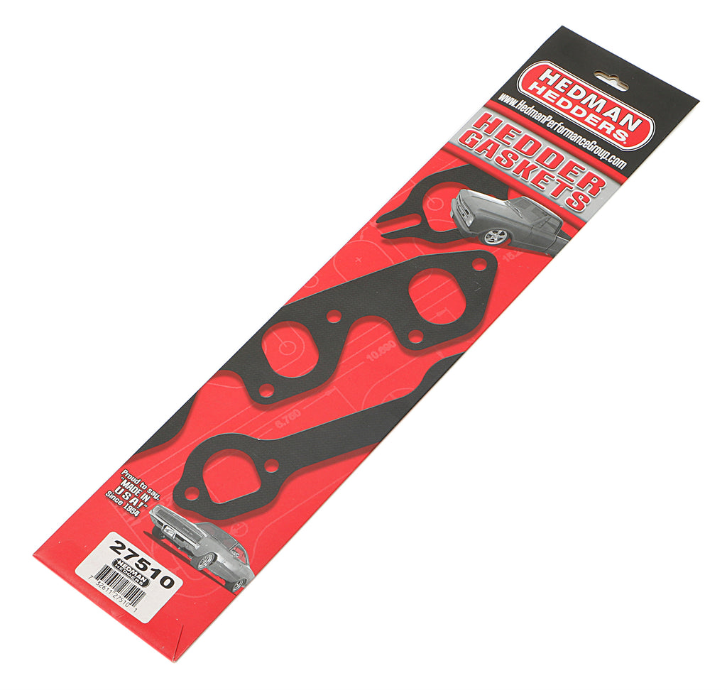 Hedman Hedders 27510 Replacement Gaskets For Hedman's Square-Port SB Chevy Headers