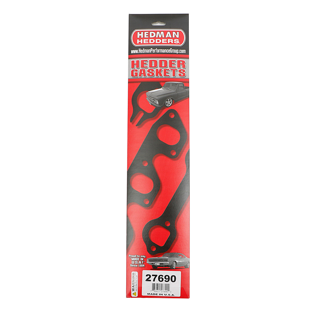 Hedman Hedders 27690 Replacement Gaskets For Hedman's D-Port SB Chevy 283-400 Headers