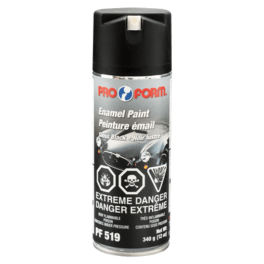 Pro Form Body Supplies PF 519 Enamel Paint, Gloss Black - 340g