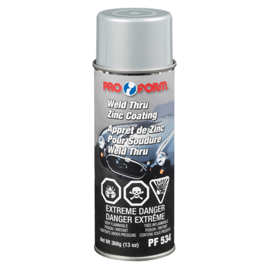 Pro Form Body Supplies PF 534 Weld Through Zinc Coating, Gray - 368g