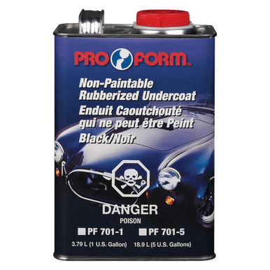 Pro Form Body Supplies PF 701-1 Rubberized Undercoating, Black - 3.78L