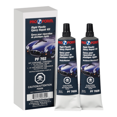 Pro Form Body Supplies PF 702 Rigid Plastic Epoxy Repair Kit (2 Tubed of 150mL)