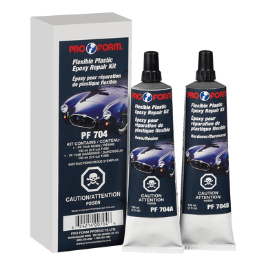 Pro Form Body Supplies PF 704 Flexible Plastic Epoxy Repair Kit (2 Tubes of 150mL)