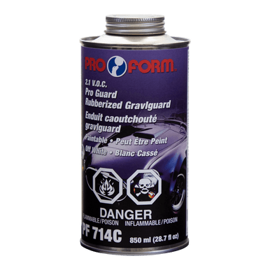 Pro Form Body Supplies PF 714C Pro Guard Rubberized Gravlguard, Off White - 850mL