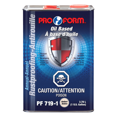 Pro Form Body Supplies PF 719-1 Dripless Oil Annual Rustproofing, Amber - 3.78L