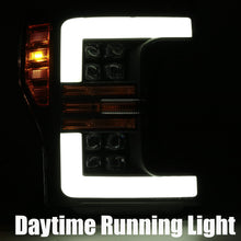 Load image into Gallery viewer, ~(28-Lbs.-22X22x19)~-Led-Projector-Headlights-Plank-Style-Design-Matte-Black-W-Activation-Sequential-Signal-Ford-F-250-2017-2019
