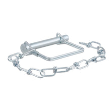 Load image into Gallery viewer, CURT 28001 3/8" Safety Pin with 12" Chain (2-3/4" Pin Length, Packaged)