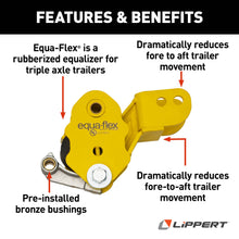 Load image into Gallery viewer, CURT 281314 Equa-Flex® Rubberized Equalizer Triple Axle Kit, 3,000 to 6,000 lbs.