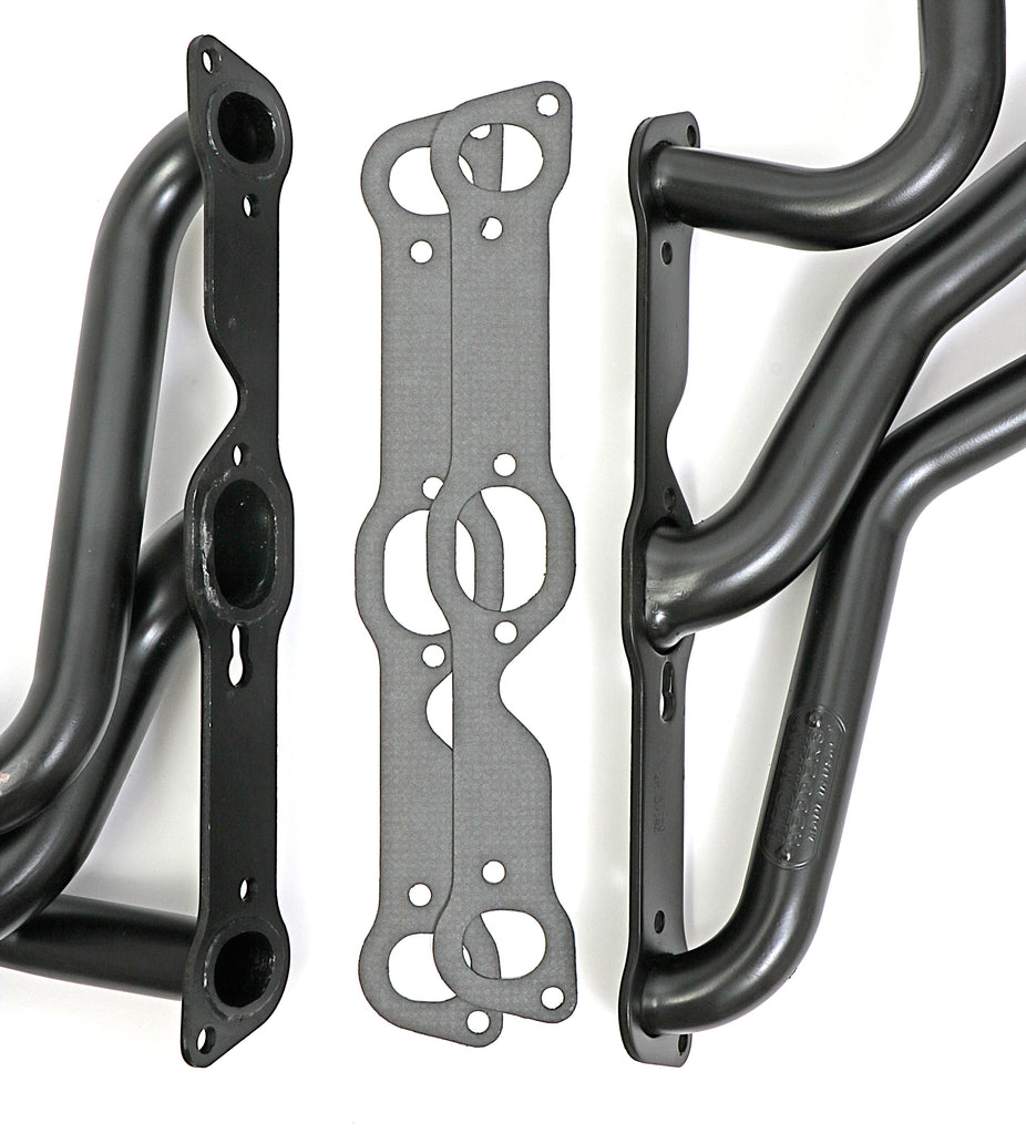 Hedman Hedders 28140 Uncoated Long 3-Tube Headers for 1967-81 Pontiac Firebird with Pontiac V8 for Select Pontiac Firebird, Pontiac GTO, Pontiac Grand Am, Pontiac Grand Prix, Pontiac LeMans, Pontiac Tempest