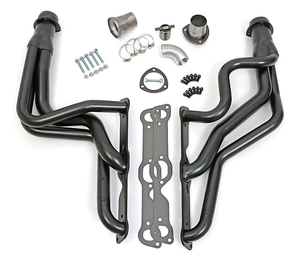 Hedman Hedders 28140 Uncoated Long 3-Tube Headers for 1967-81 Pontiac Firebird with Pontiac V8 for Select Pontiac Firebird, Pontiac GTO, Pontiac Grand Am, Pontiac Grand Prix, Pontiac LeMans, Pontiac Tempest
