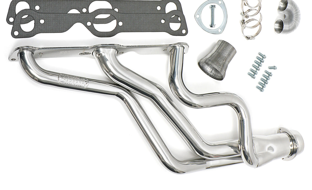 Hedman Hedders 28146 Silver Long 3-Tube Headers for 1967-81 Pontiac Firebird with Pontiac V8 for Select Pontiac Firebird, Pontiac GTO, Pontiac Grand Am, Pontiac Grand Prix, Pontiac LeMans, Pontiac Tempest
