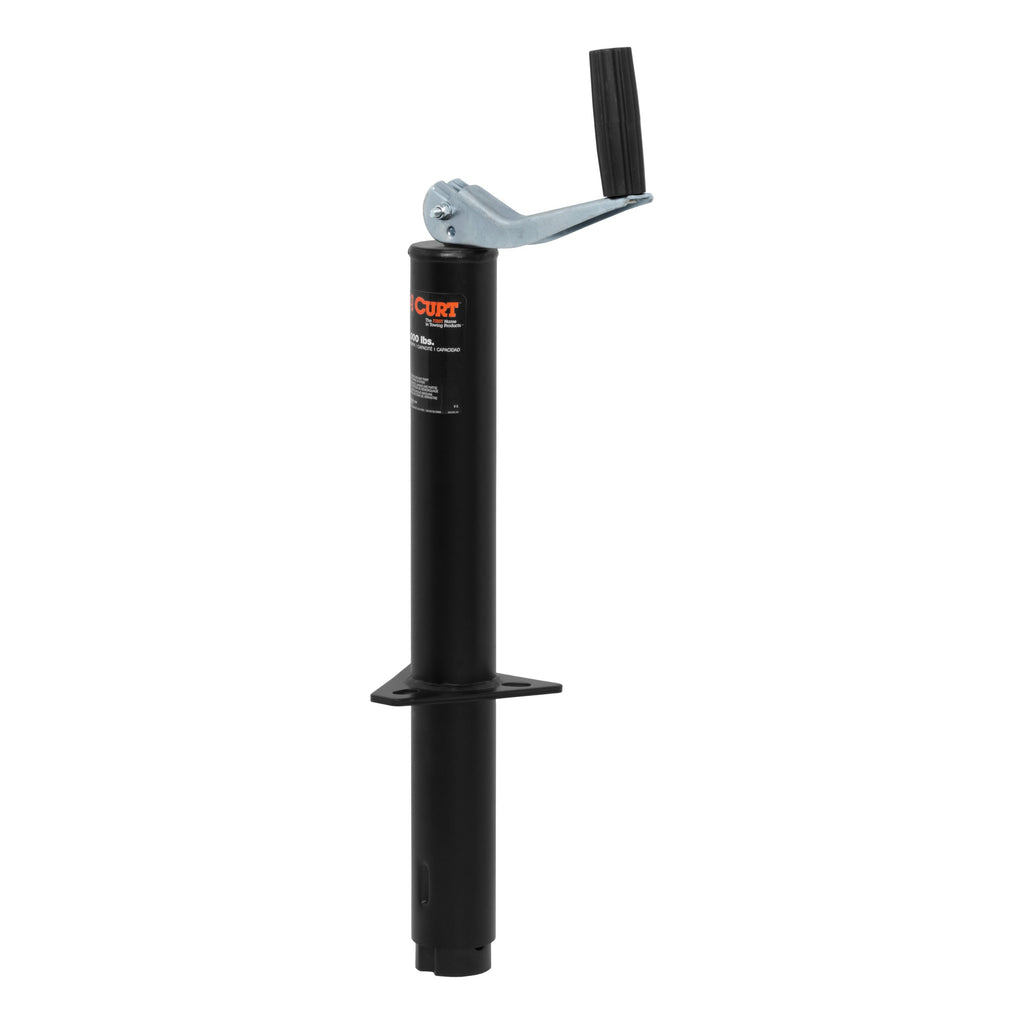 CURT 28200 A-Frame Jack with Top Handle (2,000 lbs, 14" Travel)