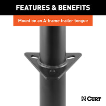 Load image into Gallery viewer, CURT 28202 A-Frame Jack with Top Handle (2,000 lbs, 15" Travel)