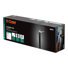Load image into Gallery viewer, CURT 28203 A-Frame Jack with Top Handle (2,000 lbs, 15" Travel, Packaged)