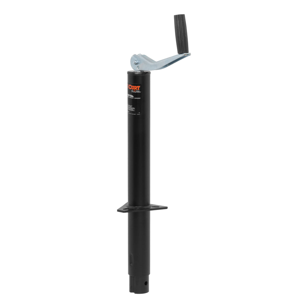 CURT 28203 A-Frame Jack with Top Handle (2,000 lbs, 15" Travel, Packaged)