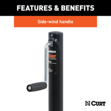 Load image into Gallery viewer, CURT 28204 A-Frame Jack with Side Handle (2,000 lbs, 14-1/2" Travel)