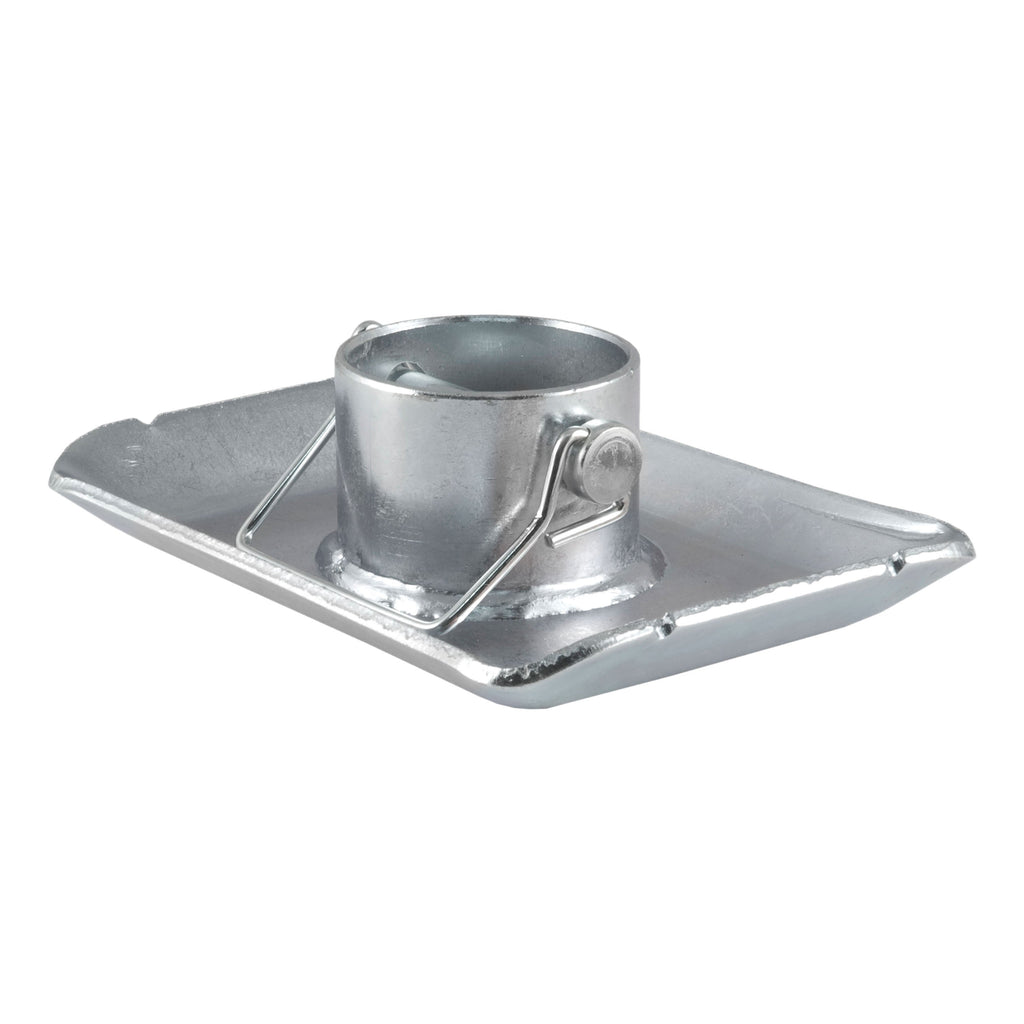 CURT 28273 Pin-On Jack Foot (Fits 2" Tube, 2,000 lbs, 1-11/16" Height, Packaged)