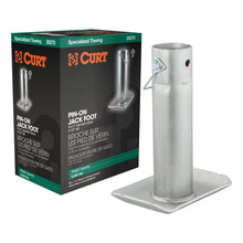 Load image into Gallery viewer, CURT 28275 Pin-On Jack Foot (Fits 2" Tube, 2,000 lbs, 8-1/2" Height, Packaged)