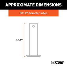 Load image into Gallery viewer, CURT 28275 Pin-On Jack Foot (Fits 2" Tube, 2,000 lbs, 8-1/2" Height, Packaged)