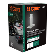 Load image into Gallery viewer, CURT 28275 Pin-On Jack Foot (Fits 2" Tube, 2,000 lbs, 8-1/2" Height, Packaged)