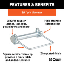 Load image into Gallery viewer, CURT 28278 3/8" Safety Pin (2-3/4" Pin Length)