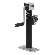 Load image into Gallery viewer, CURT 28321 Pipe-Mount Swivel Jack with Side Handle (2,000 lbs, 10" Travel)