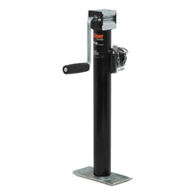 Load image into Gallery viewer, CURT 28324 Pipe-Mount Swivel Jack with Side Handle (2,000 lbs, 15" Travel)