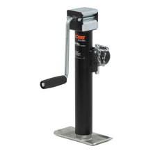 Load image into Gallery viewer, CURT 28354 Pipe-Mount Swivel Jack with Side Handle (5,000 lbs, 10" Travel)