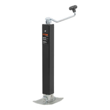 Load image into Gallery viewer, CURT 28570 Direct-Weld Square Jack with Top Handle (8,000 lbs, 15" Travel)