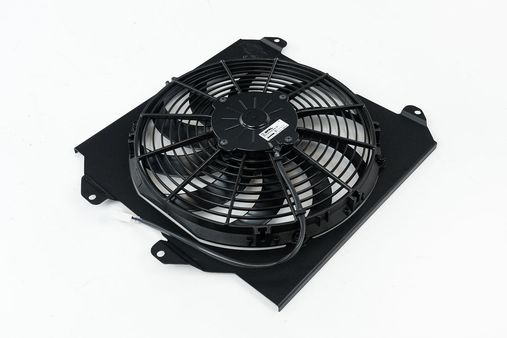 CSF Cooling - Racing & High Performance Division 2858FB 92-00 Civic All-Aluminum Fan Shroud w/ 12-inch SPAL Fan - Black