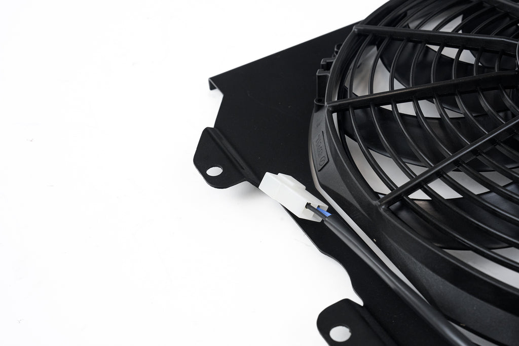 CSF Cooling - Racing & High Performance Division 2858FB 92-00 Civic All-Aluminum Fan Shroud w/ 12-inch SPAL Fan - Black