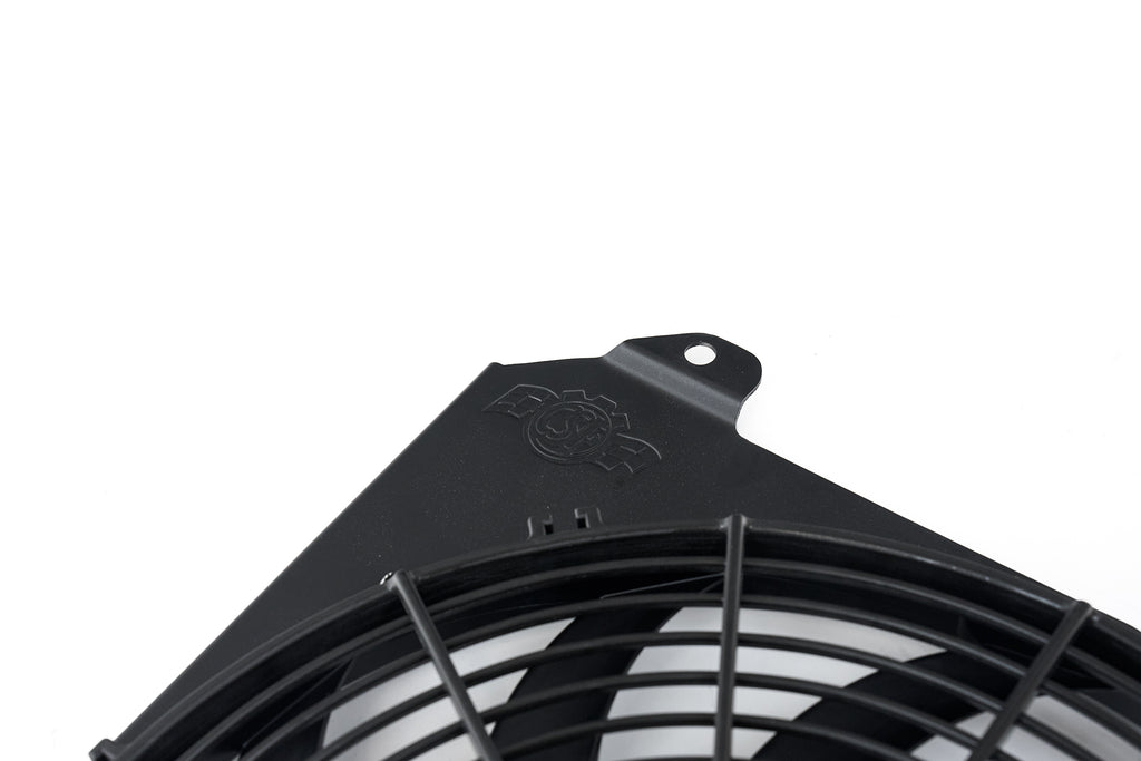 CSF Cooling - Racing & High Performance Division 2858FB 92-00 Civic All-Aluminum Fan Shroud w/ 12-inch SPAL Fan - Black